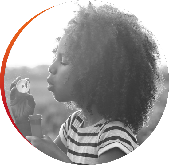 BlackandWhite_Littlegirlblowingbubbles Consider ways you could make it easier for patients to administer medication and adjust the dosage